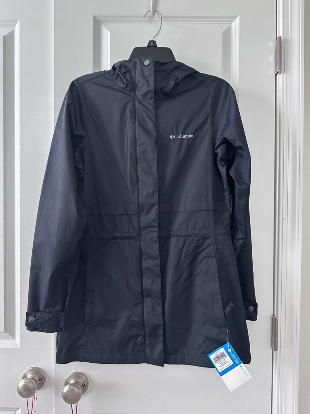Columbia Navy Hooded Women's Raincoat